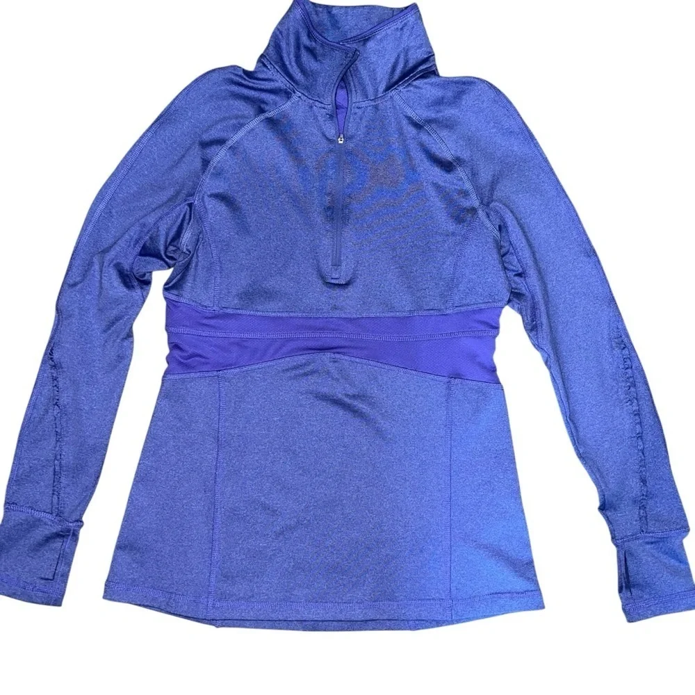 Purple Quarter-Zip Pullover size small